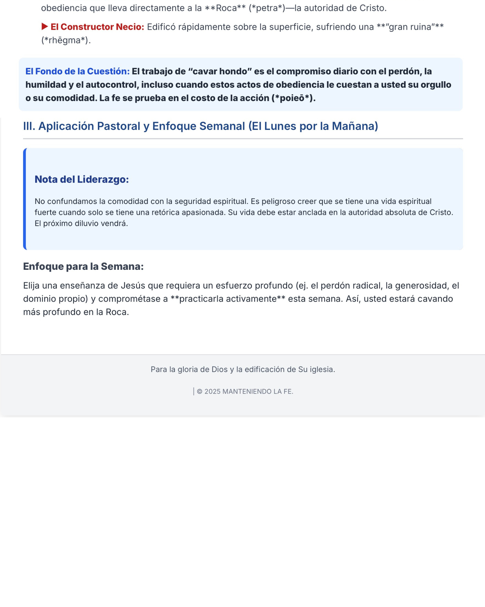 Página 2 del Boletín Semanal Expositivo