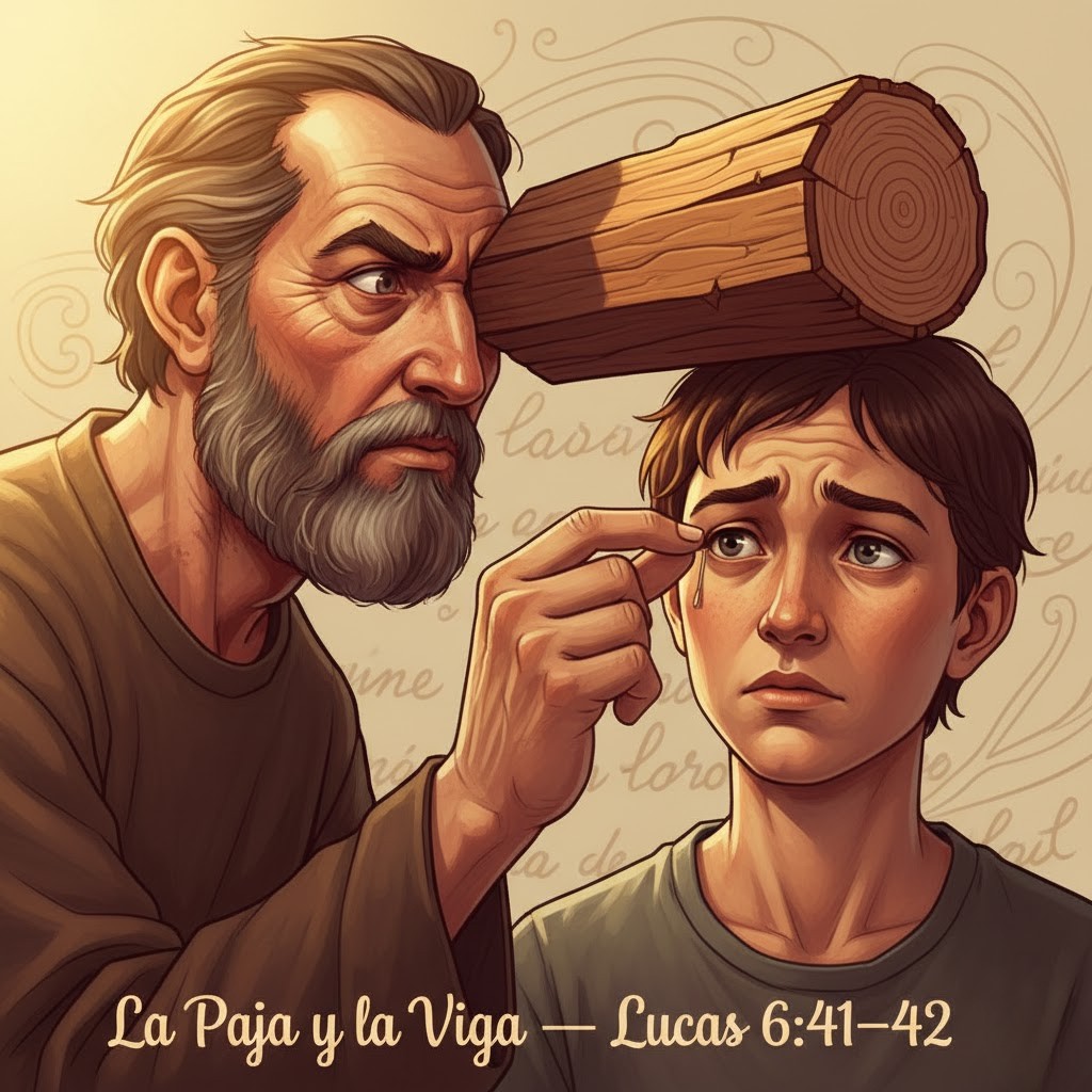 Parábola de la paja y la viga