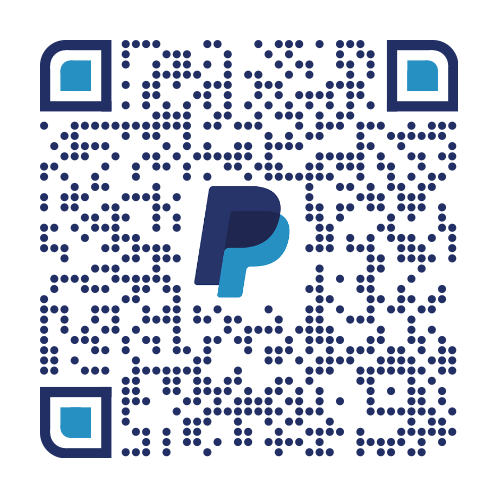 Código QR de PayPal para apoyar la labor de Custodiens Fidem
